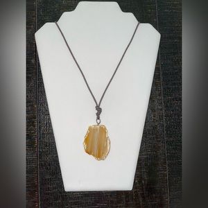Agate Slice Necklace